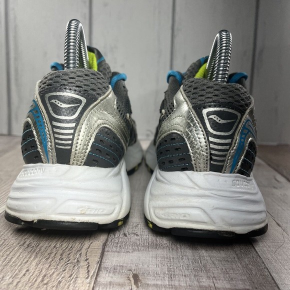 Saucony Oasis Grid Mesh Women's Running Shoes Gray Silver Lime Size 8 15096-6 - Picture 9 of 11